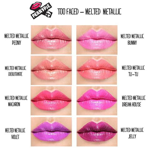 too faced metallic dream house|Too Faced Melted Metal Liquified Metallic Lipstick Melted Metallic .